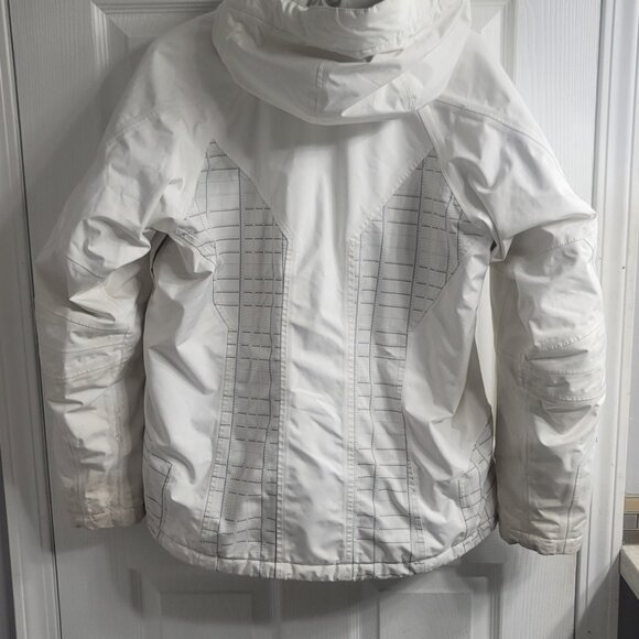 #349 Helly Hansen White Snow Winter Jacket sz M - Picture 5 of 8